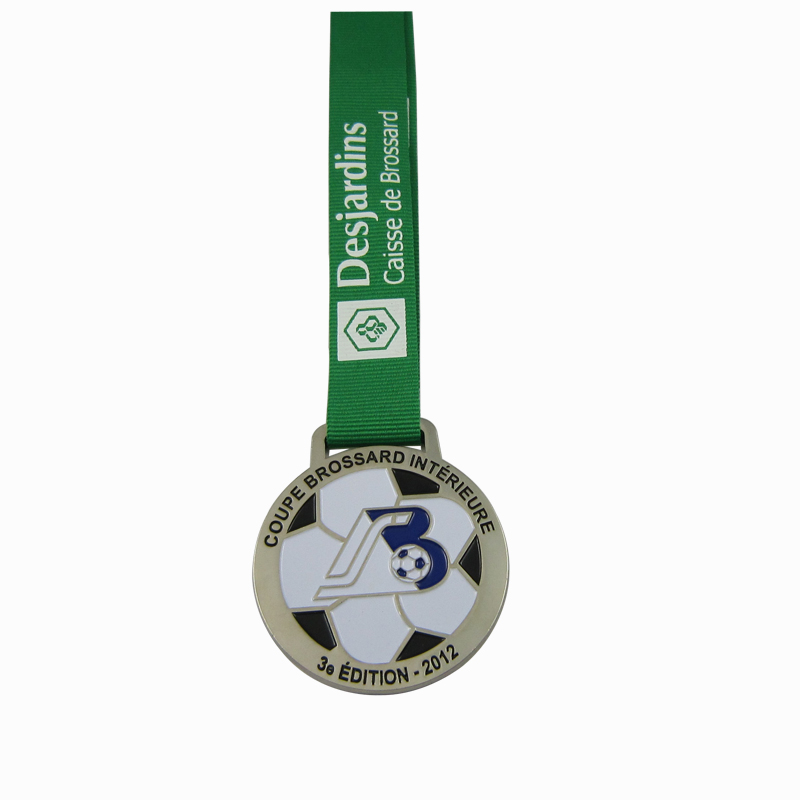 Спорт очрашуы өчен арзан дизайн үзенчәлекле цинк эритмәсе Америка йомшак эмаль футбол медале (6)
