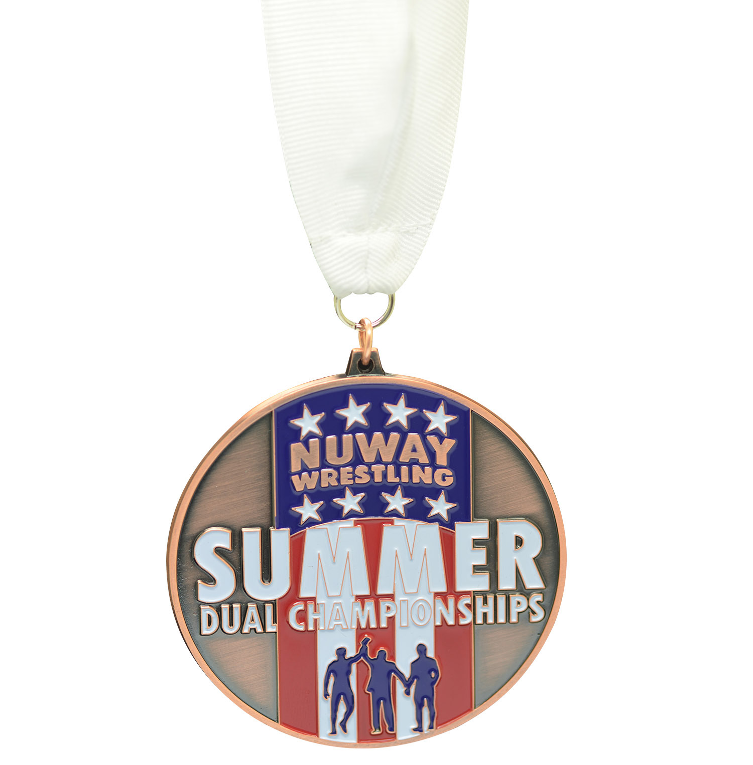High Quality Souvenir Zinc Alloy Custom Logo Metal Summer Dual Championships Wrestling Judo Taekwondo Karate Marathon Running Sport Medal (2)
