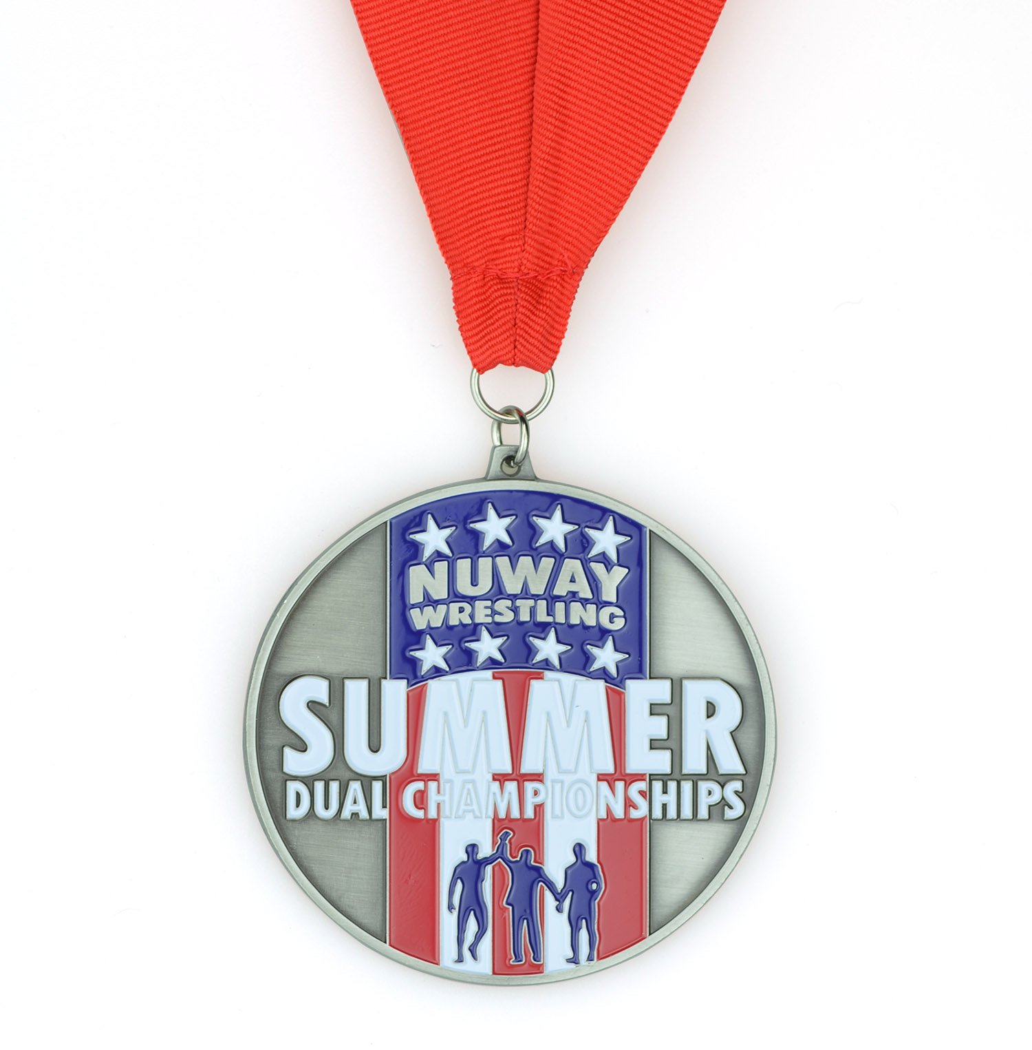 High Quality Souvenir Zinc Alloy Custom Logo Metal Summer Dual Championships Wrestling Judo Taekwondo Karate Marathon Running Sport Medal (3)